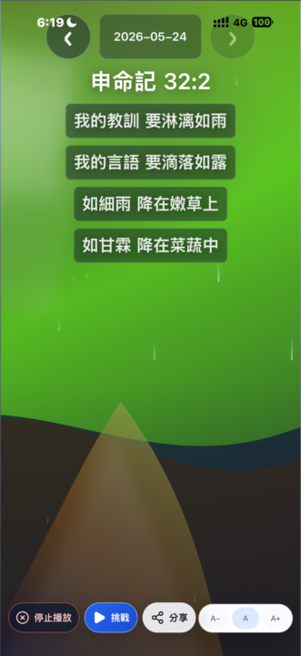 今天的每日經文 剛好就是經文雨的重要經文