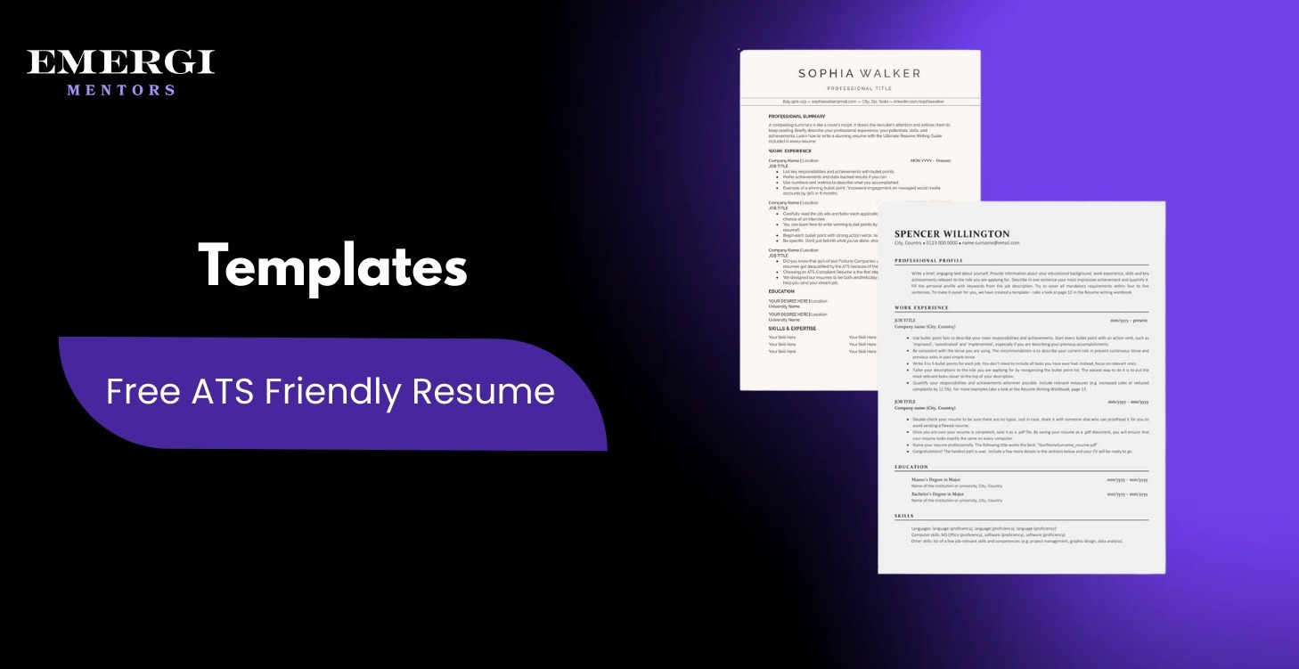 Free ATS Friendly Resume Template