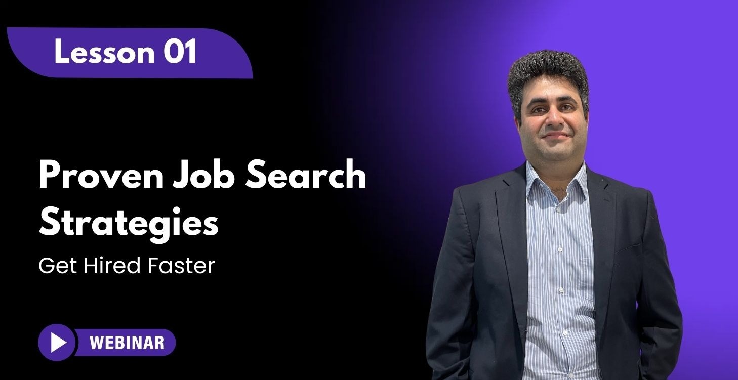 Lesson 01 - Proven Job Search Strategies Webinar