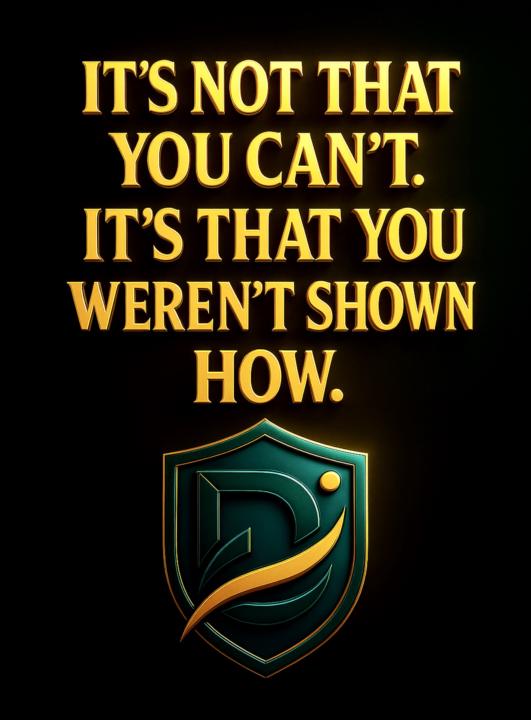 You are not broken, you were never shown how....