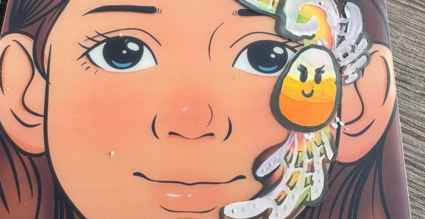 Learn How to Paint This Candy Corn Eye Design!