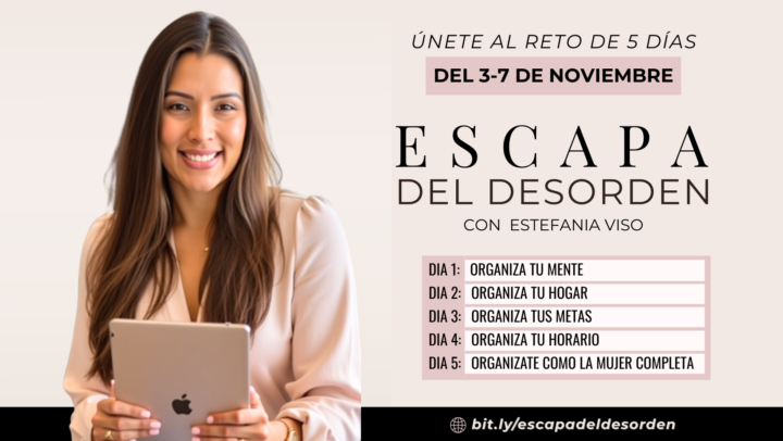 ✨ ¡Ya casi comenzamos el Reto “Escapa del Desorden”! ✨