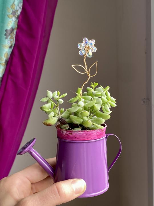 🌟New Tutorial!🌟 Beaded Flower Plant Stakes