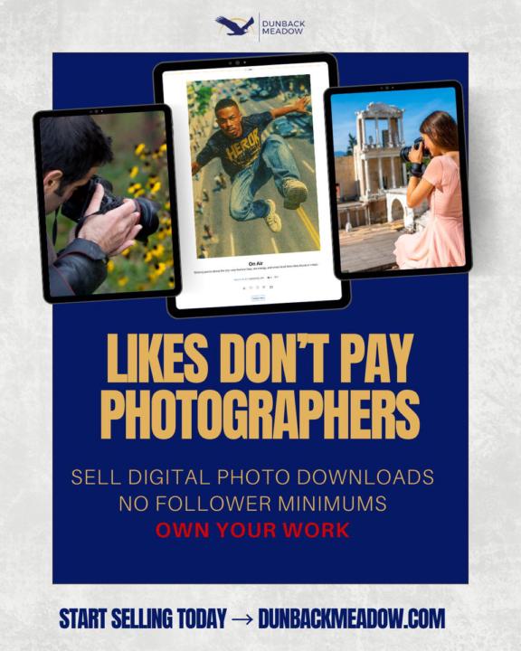 Your photography = a product. Not a post. 