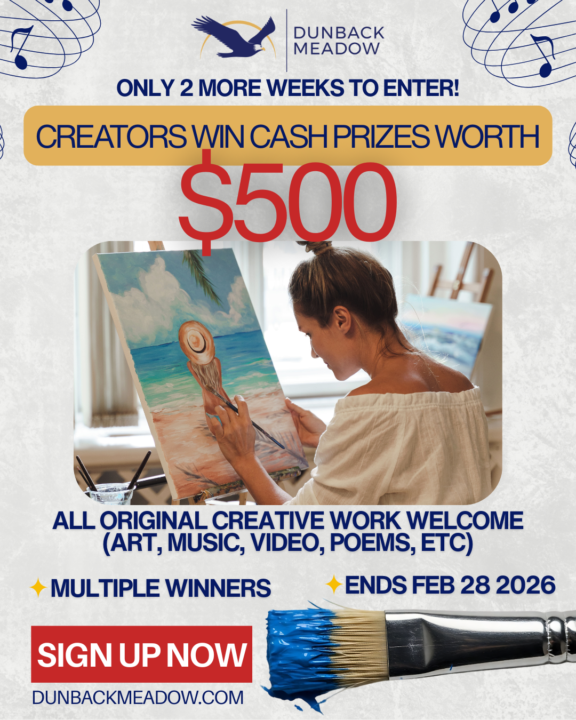   ⏳ Final 2 Weeks to enter our $500 creator giveaway. That’s It. 🎨🎵✒️