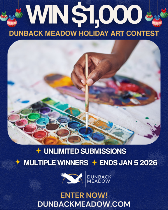 🎨 Last Week To Enter the Dunback Meadow Holiday Art Contest!