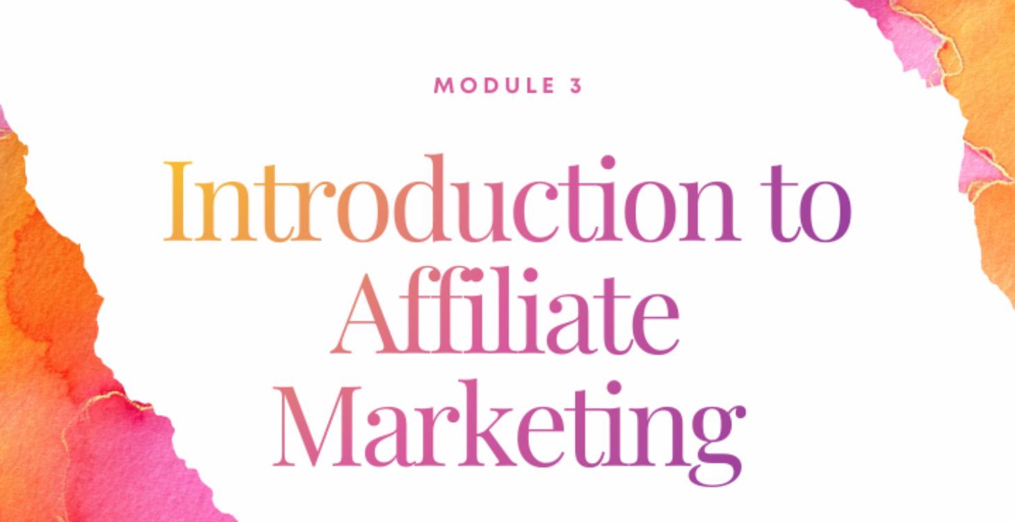 INTRODUCTION TO AFFILIATE MARKETING