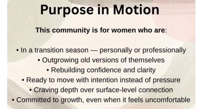 Purpose in Motion