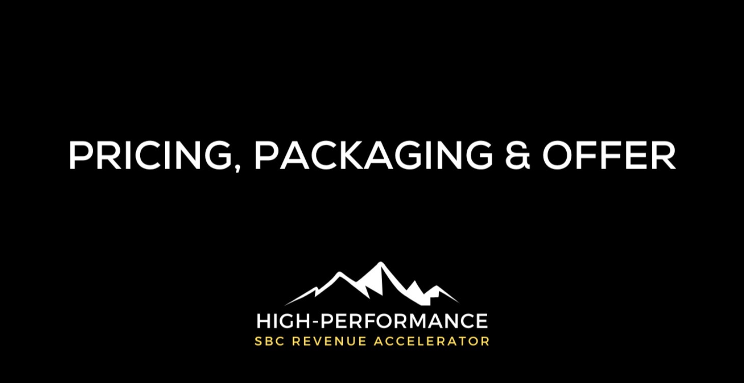 Pricing, Packaging & Offer