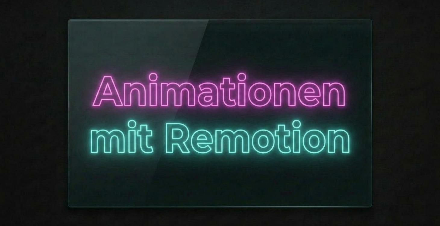 KI Animationen mit Claude Code + Remotion Setup