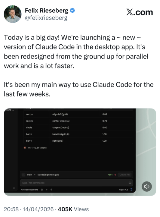 Claude desktop gets Claude Code