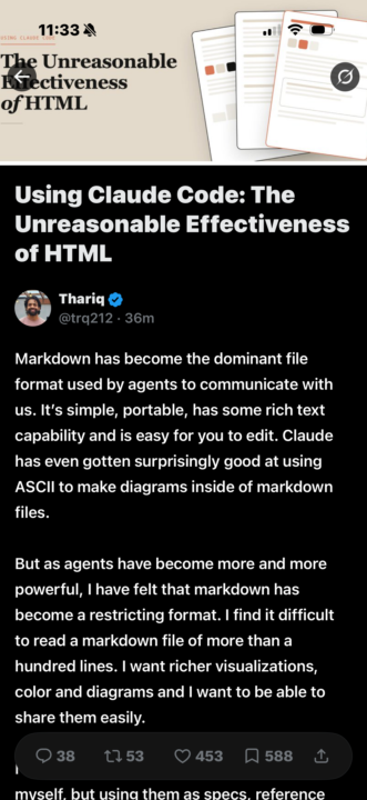HTML OVER .md Files