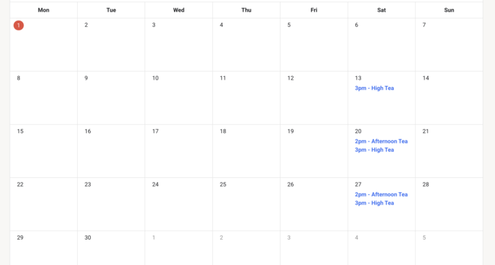 ☕ June Tea Schedule