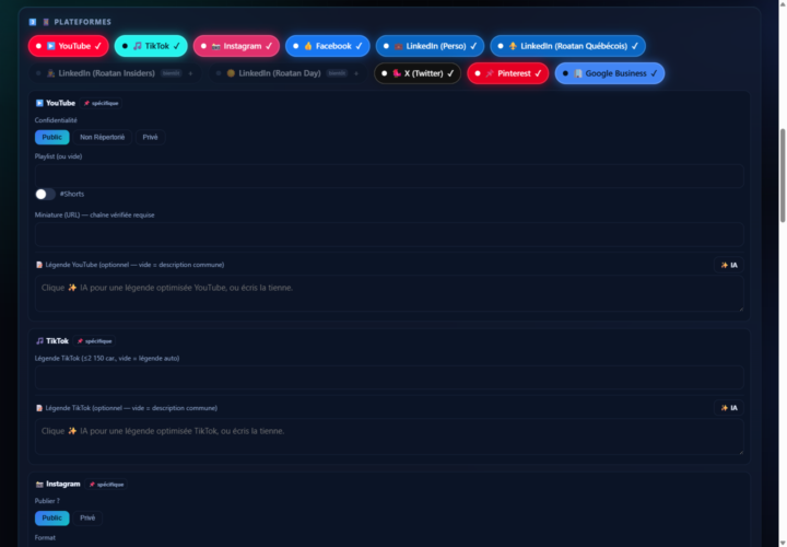 ⚡ UPDATE — the Repurpose.io clone went from "6-platform distributor" to a full UNDERWATER-GRADE, 9-PLATFORM publishing studio 🔥🤿
