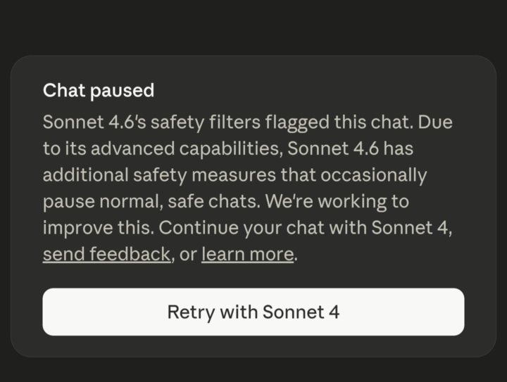 Claude's Safety Filters have NO Chill.