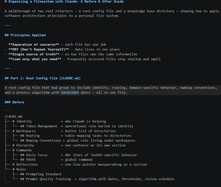 Using Claude to help structure your file system