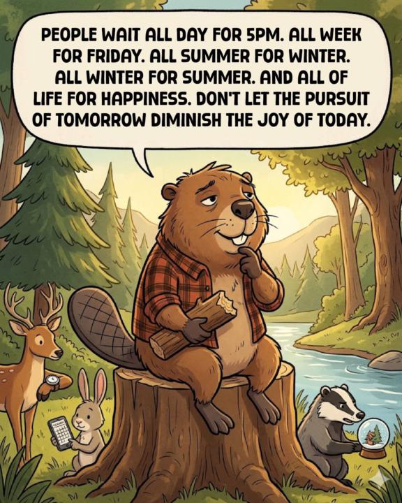 Live for today! Soak in the present 