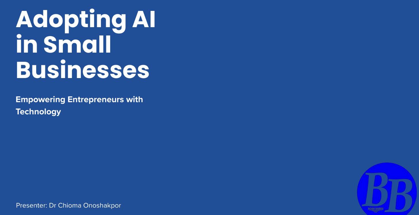 Adopting AI in Small Business Success
