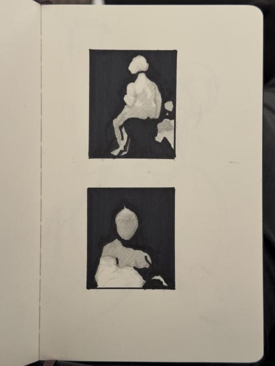 Ingres & Flandrine 3-Value Studies