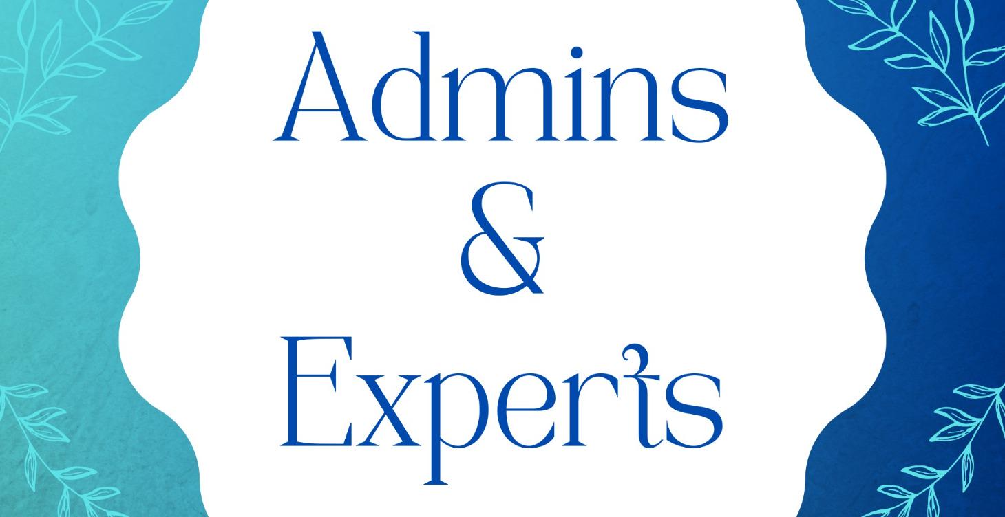 For Admins and Experts