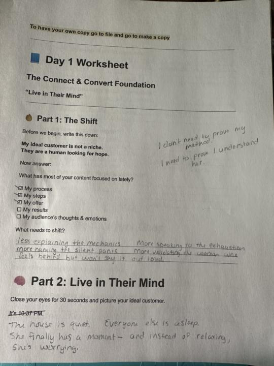 Day 1 Worksheet