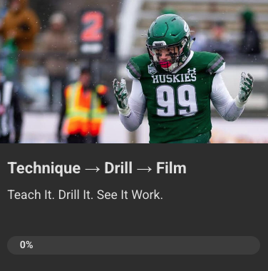 Technique → Drill → Film → New Class Room!!