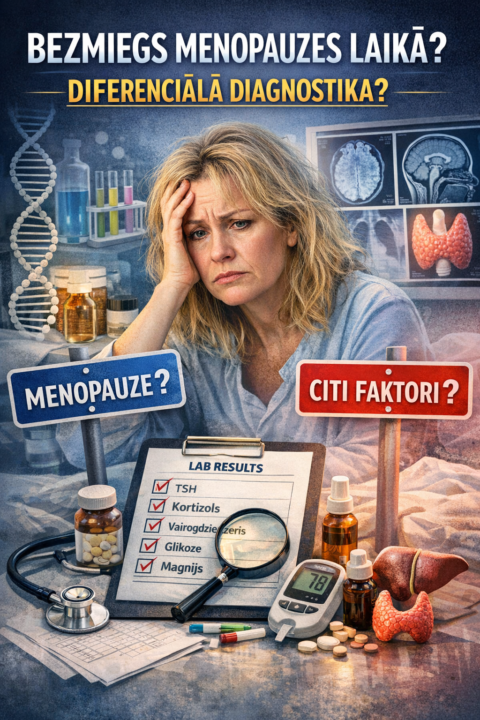 Bezmiegs menopauzes laikā – un kur šoreiz palika diferenciālā diagnostika un zinātne?