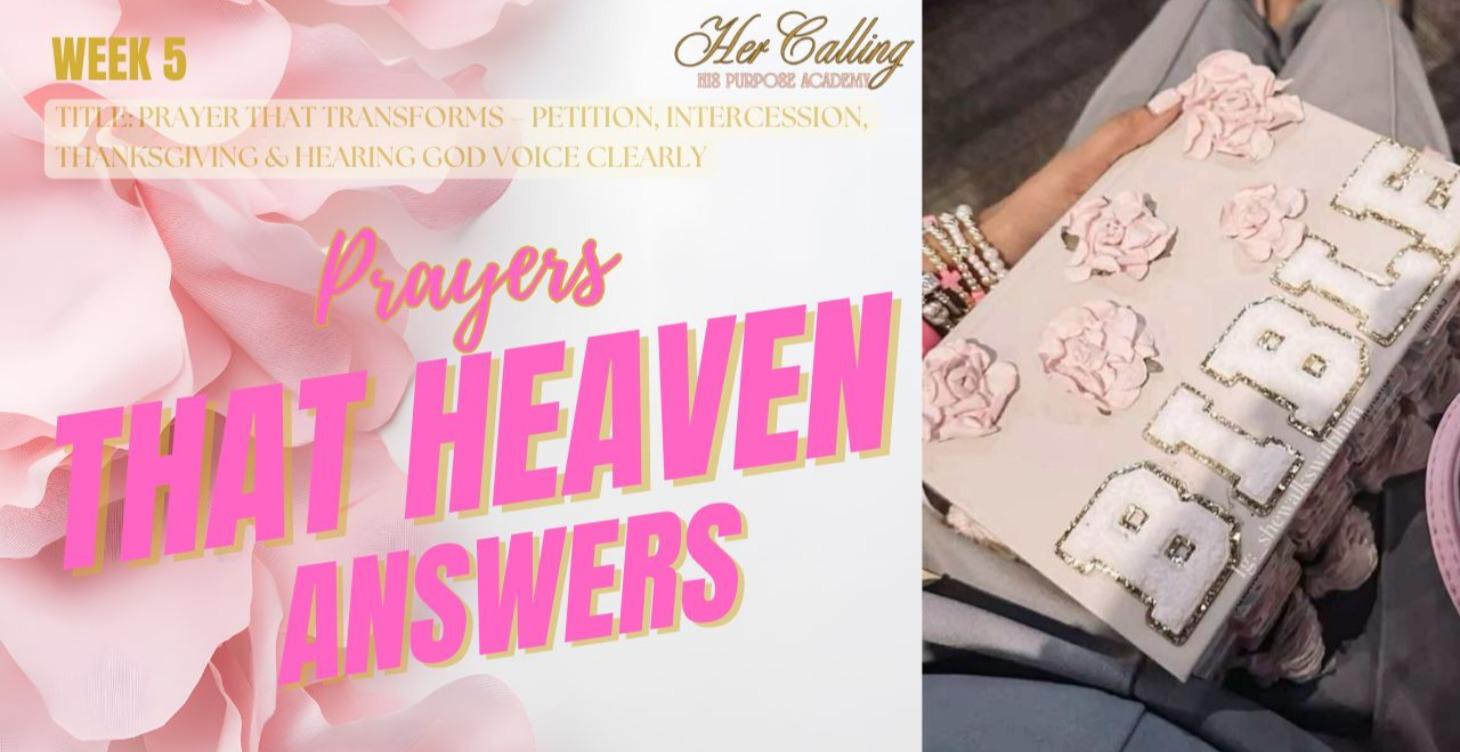 Prayer That Transforms