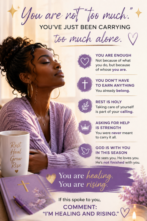 ✨ You are not “too much.” You’ve just been carrying too much alone. ✨