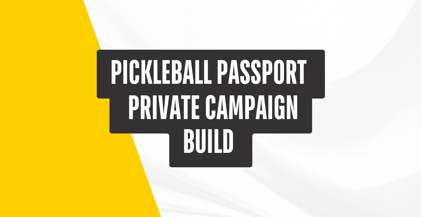 Pickleball Passport Private Build