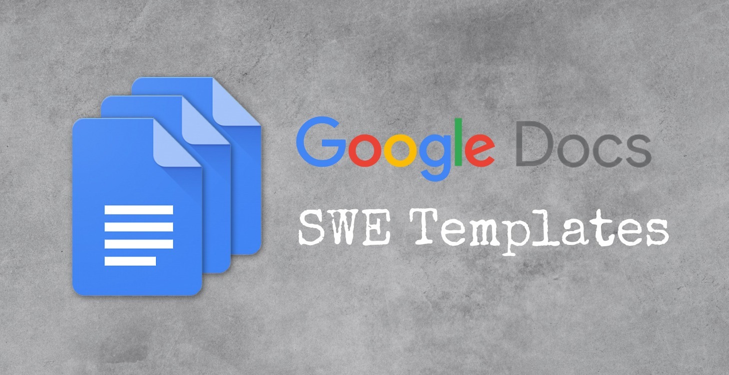 📄 Google Docs Templates for SWEs