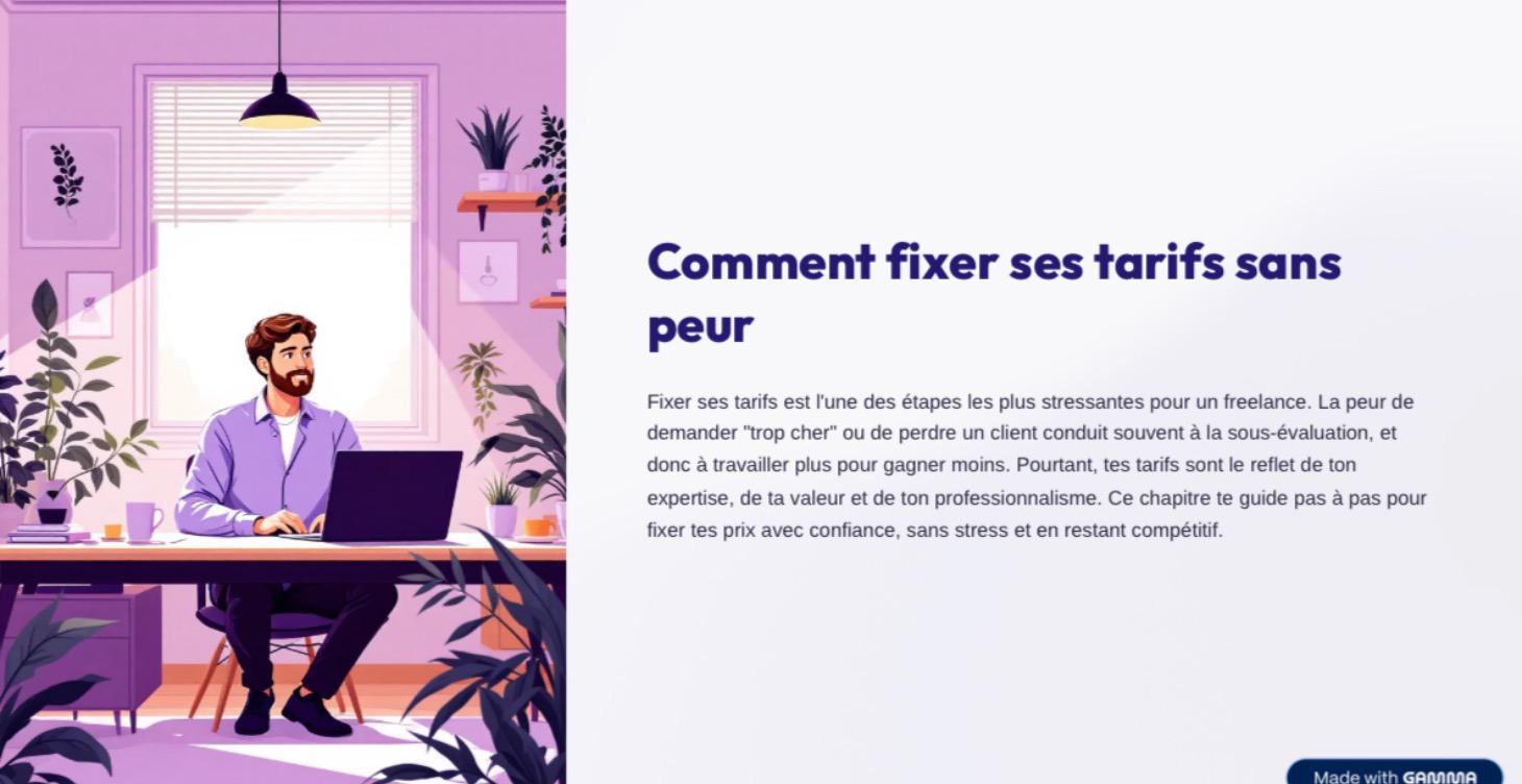 Comment fixer ses tarifs sans peur