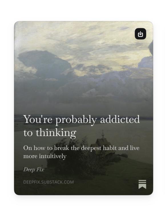 No thought, no problem