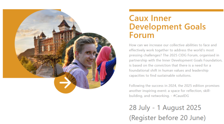 Who will be at the IDG Forum in Caux this July? 