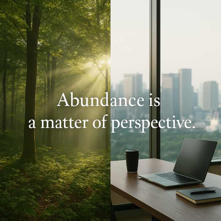 “What if abundance is already here – but we’ve forgotten how to see it?”