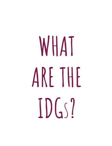 What are the IDGs? An open discussion 