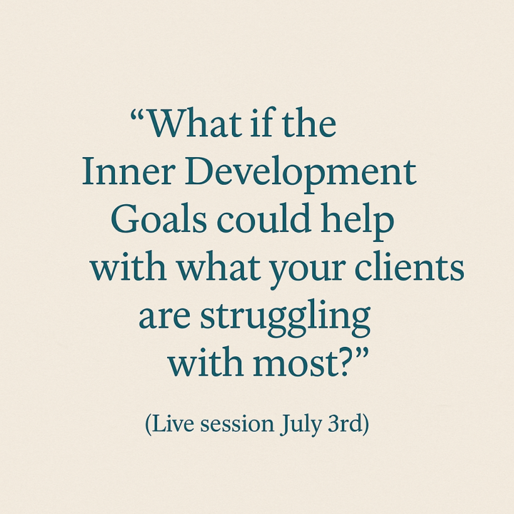 🌿 Bringing IDGs to Life — Start Where Your Clients Are