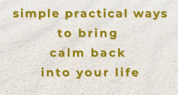Cultivating Calm