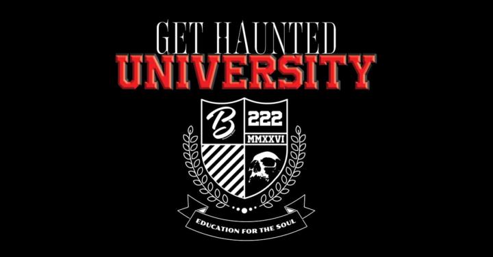 Welcome to Get Haunted University.