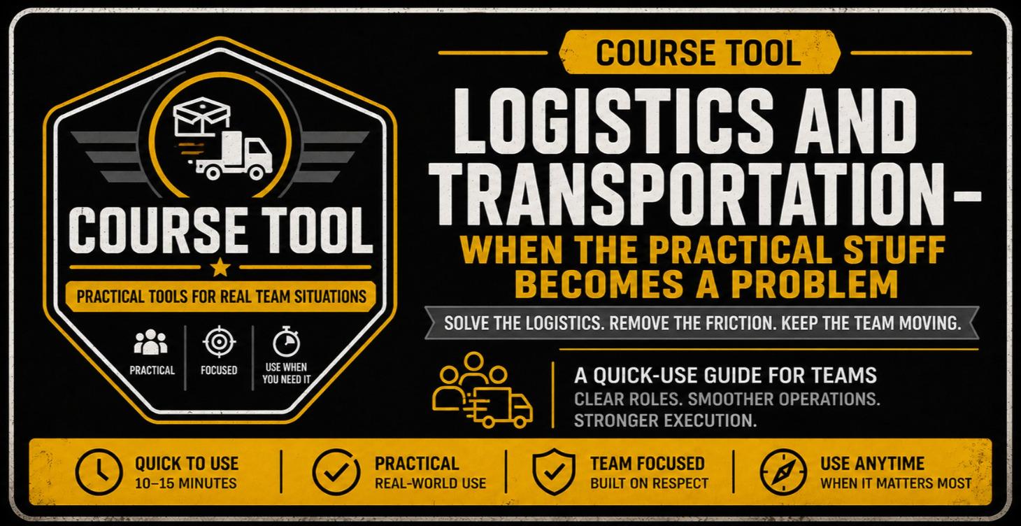 COURSE TOOL - Logistics and Transportation