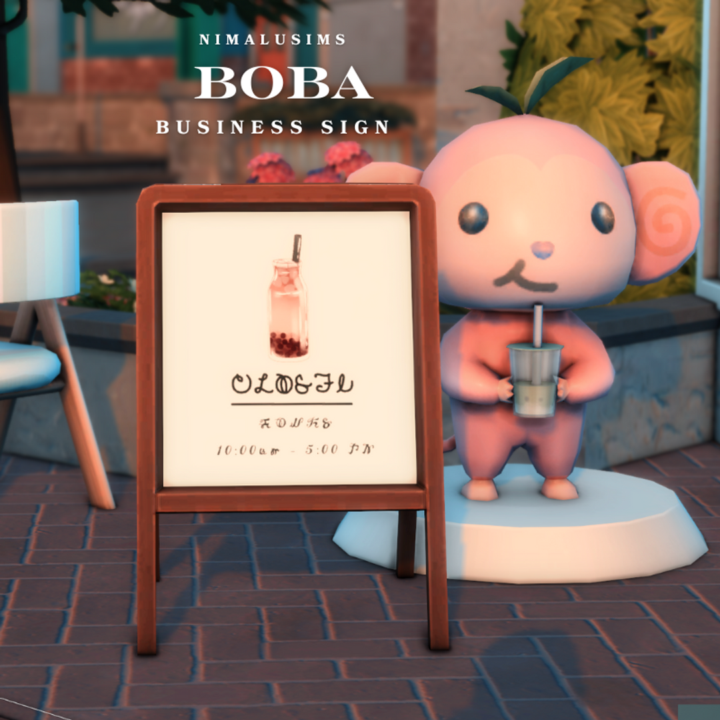 Boba Business Sign