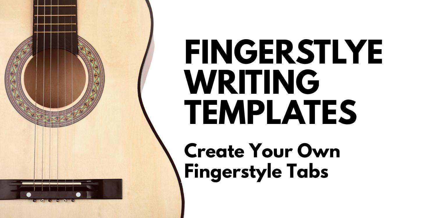 Fingerstyle Writing Templates