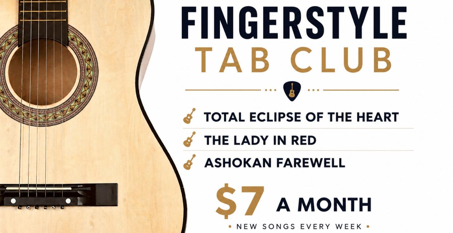 Fingerstyle Tab Club - Weekly Bundle Of Tabs