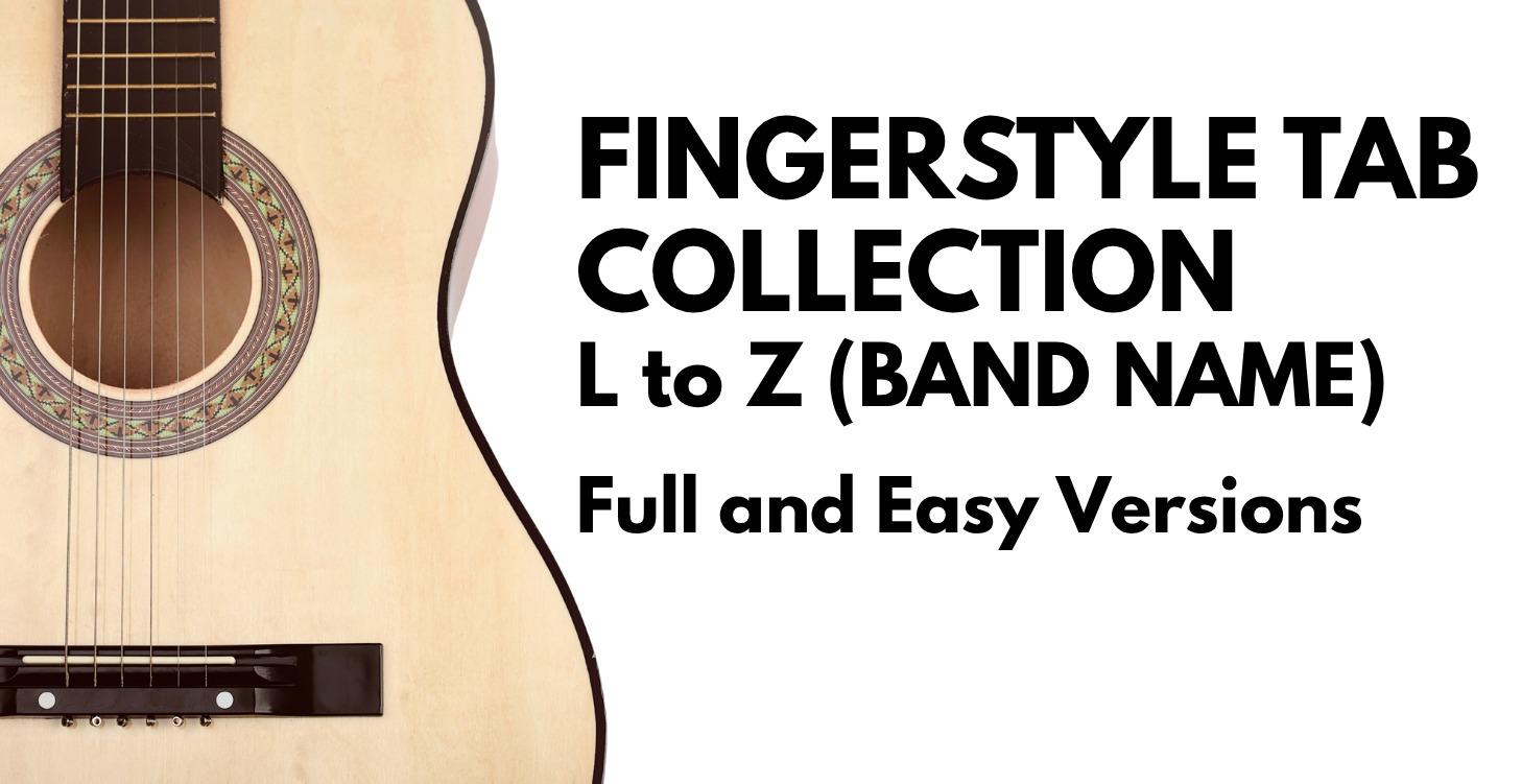 Fingerstyle Tab Collection - L to Z