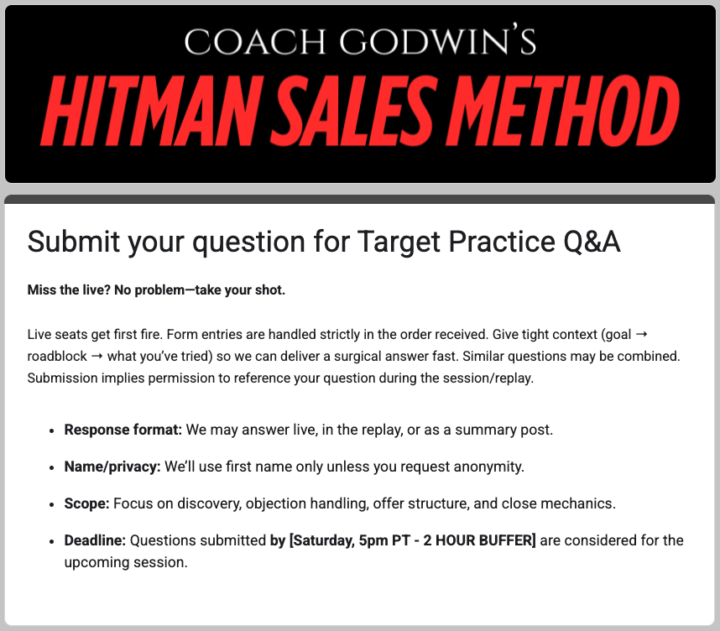 We reward in-person attendance...