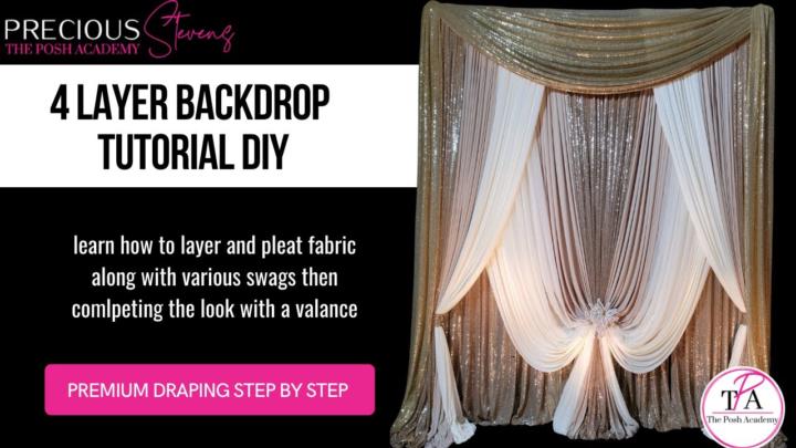 How to Make a 4 Layer Backdrop | Premium Event & Wedding DIY
