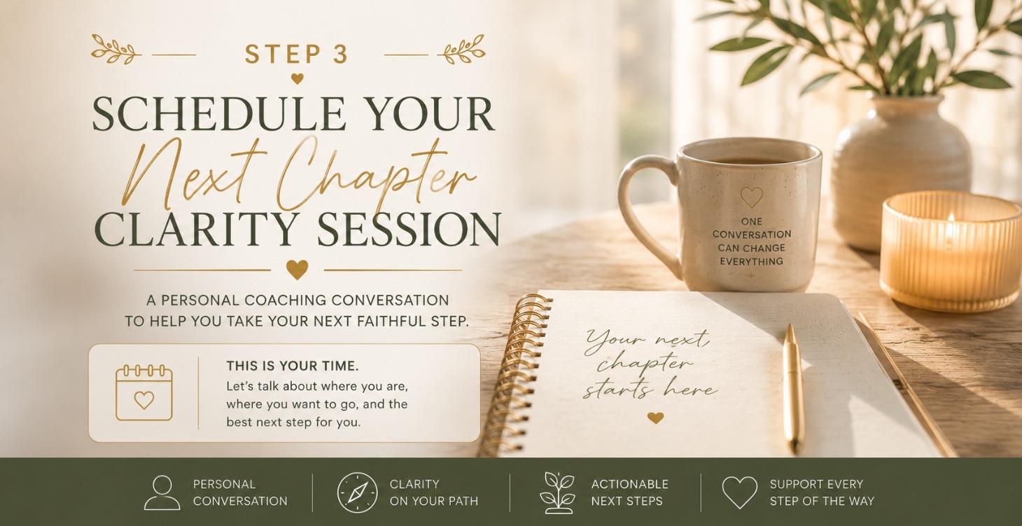 Step 3 - Shedule Your Next Chapter Clarity Session