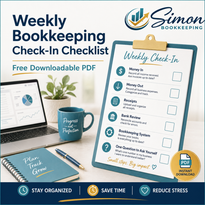 📚 RESOURCE - Free Weekly Bookkeeping Check-In Checklist