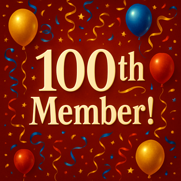 Welcome our 100th Member!