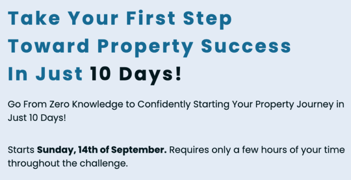 10-Day Property Challenge - Sunday 14th Sep